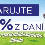 2 % z dane na podporu mládežníckeho futbalu v okrese Trebišov