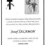 Jozef Šalamon (28.01.1933 – 08.01.2022)