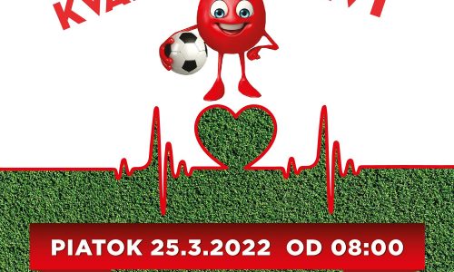Futbalová kvapka krvi sa uskutoční v piatok 25.03.2022 v NsP v Trebišove